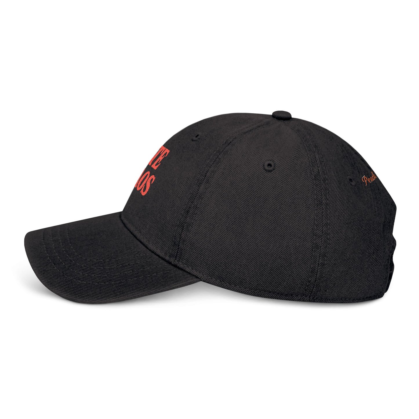 Cute Chaos Denim Hat - Stylish Embroidered Cap for Casual Vibes