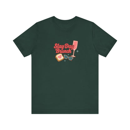 Slay-Day Brunch Unisex Tee - Fun & Stylish Short Sleeve Shirt for Brunch Lovers