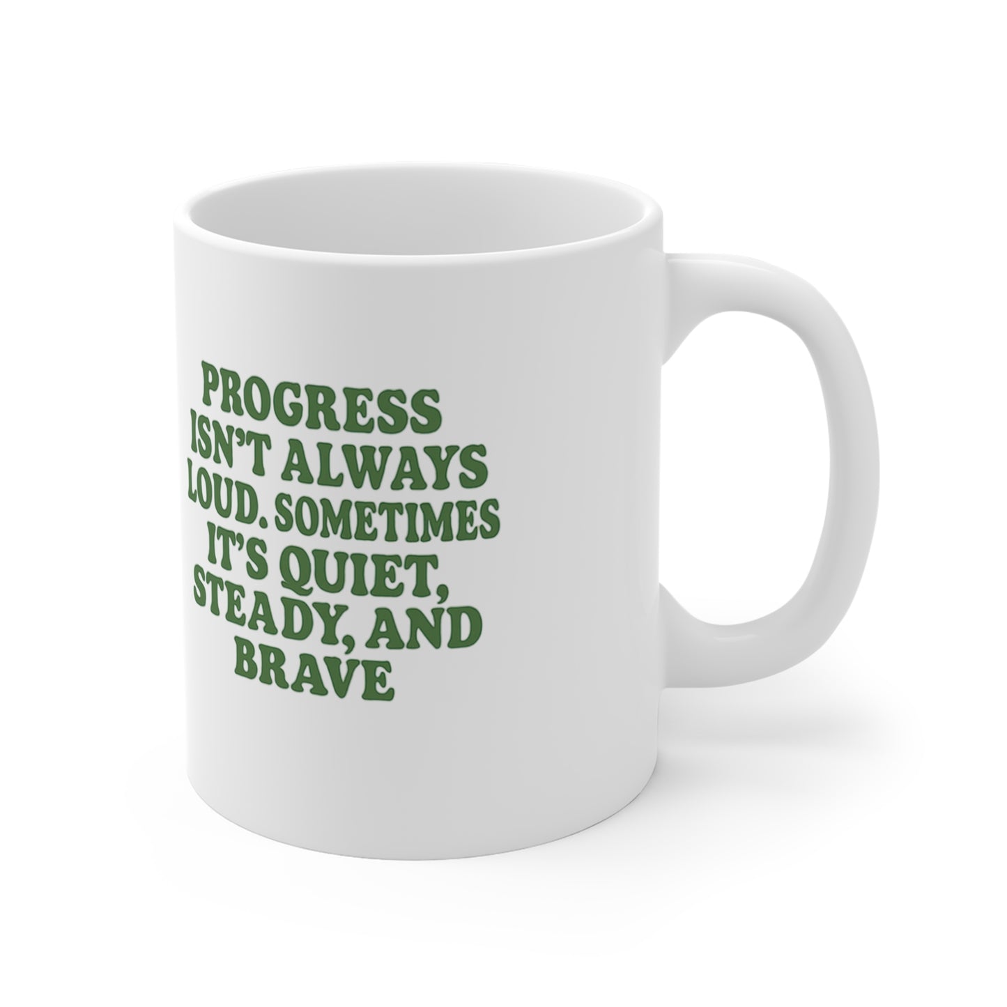 Inspirational Progress Mug - 11oz Coffee Cup for Motivation and Celebration | Celebrate Progress with Every Sip | Coffee Cup for Goal Achievers  Motivational Mug for Personal Growth | Positive Reminder in a Coffee Cup