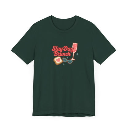 Slay-Day Brunch Unisex Tee - Fun & Stylish Short Sleeve Shirt for Brunch Lovers