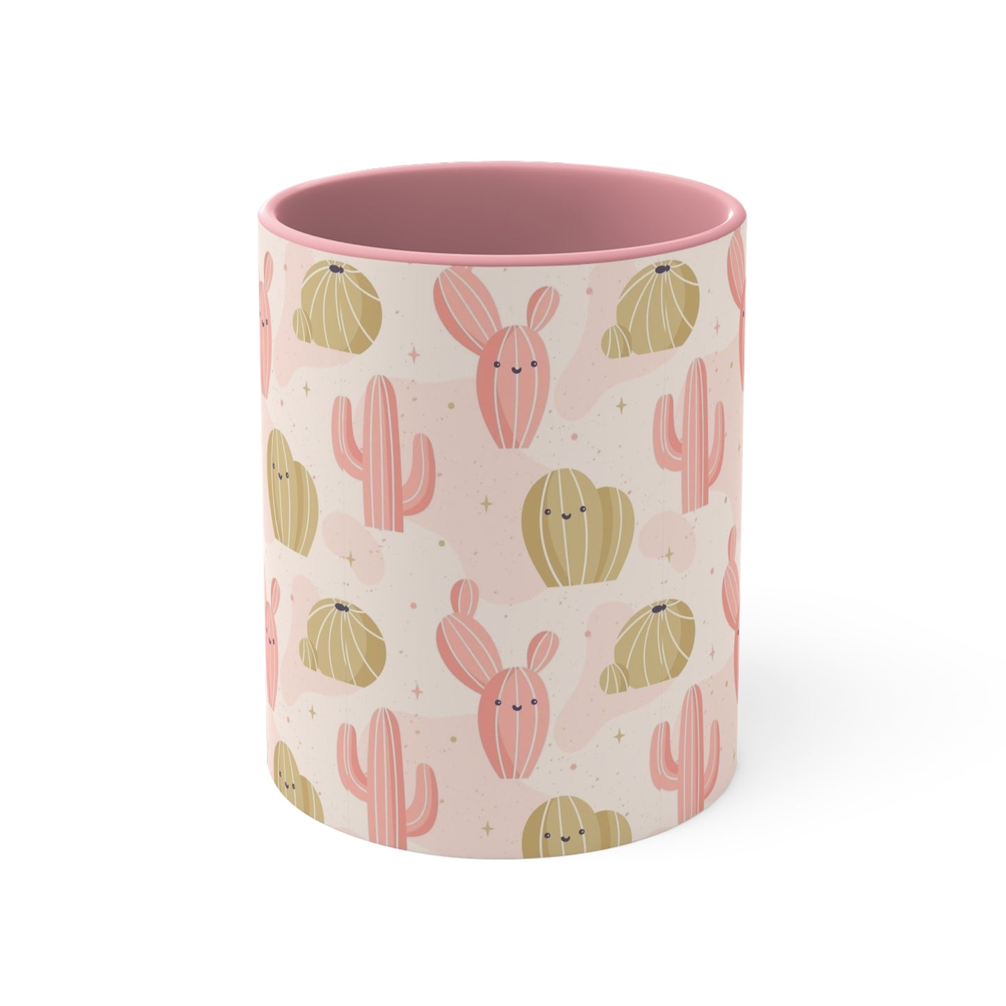Whimsical Cactus Accent Mug - Fun Drinkware for Plant Lovers | Brighten Your Day with Cactus Charm  | Unique Drinkware for Coffee and Tea
