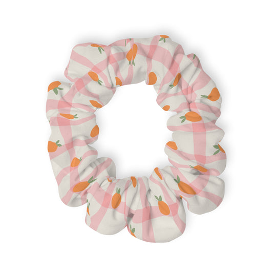 Fresh Orange Pattern Scrunchie - Stylish Hair Accessory for Everyday Use