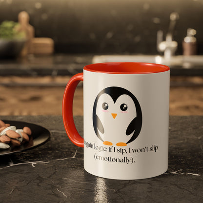Penguin Quote Coffee Mug - Colorful 11oz & 15oz Fun Drinkware