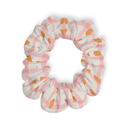 Fresh Orange Pattern Scrunchie - Stylish Hair Accessory for Everyday Use
