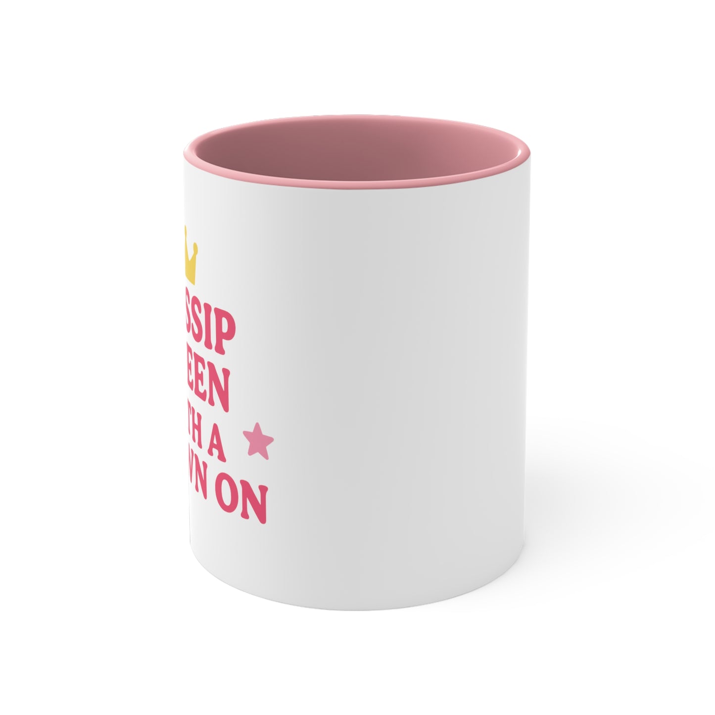 Gossip Queen Accent Mug - Fun and Playful Coffee Cup for Sassy Friends | Crown Your Coffee with Sass | Teatime Royalty: Gossip Queen Mug |  Sassy Sips: Gossip Queen Accent Mug  Rule Your Gossip Circle with Style