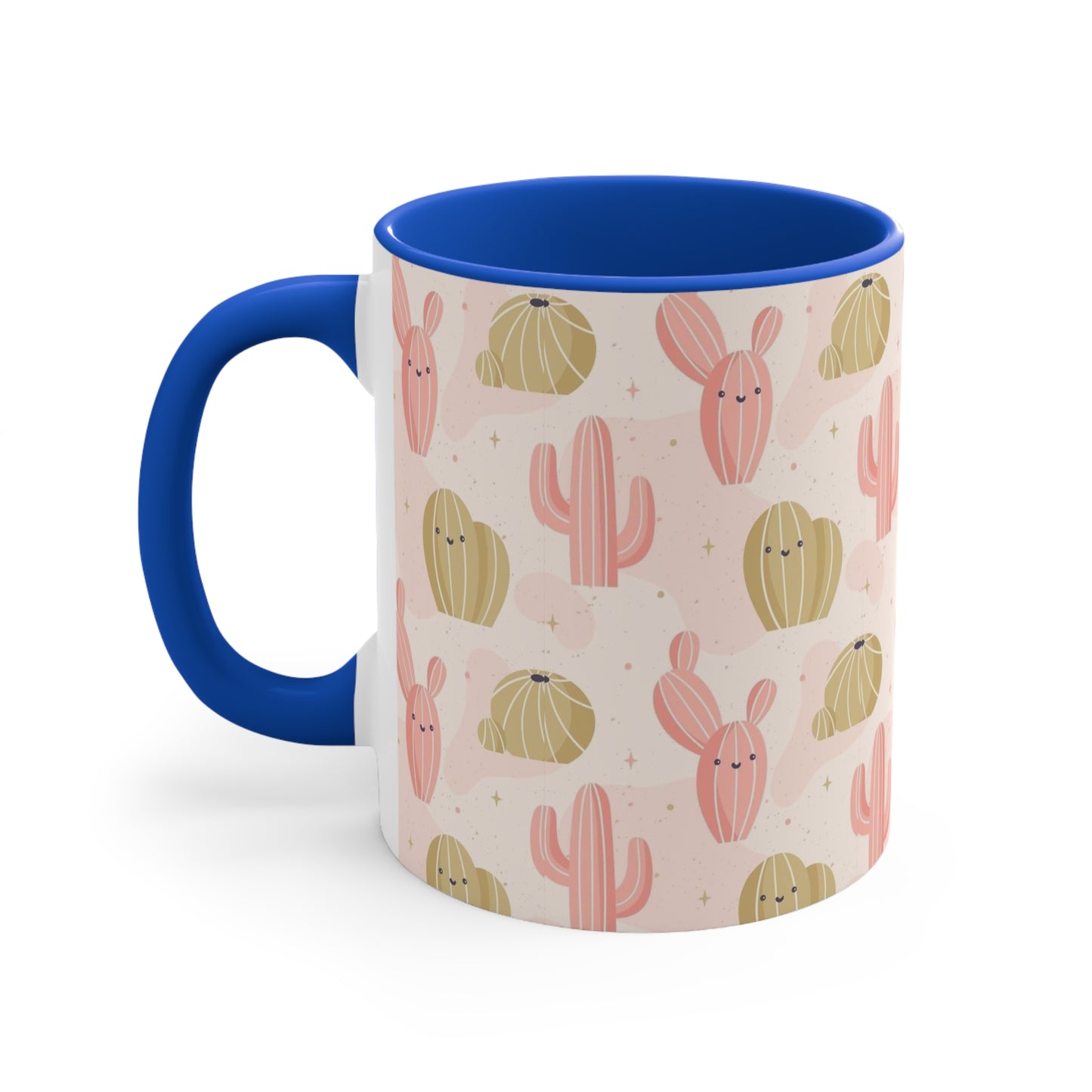 Whimsical Cactus Accent Mug - Fun Drinkware for Plant Lovers | Brighten Your Day with Cactus Charm  | Unique Drinkware for Coffee and Tea