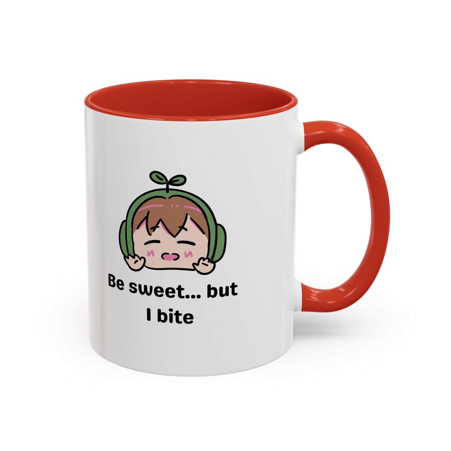 Playful Accent Coffee Mug - "Be Sweet... But I Bite" - Fun Gift for Friends