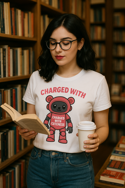 Charged With Cuteness – Kawaii Robo-Bear Tee