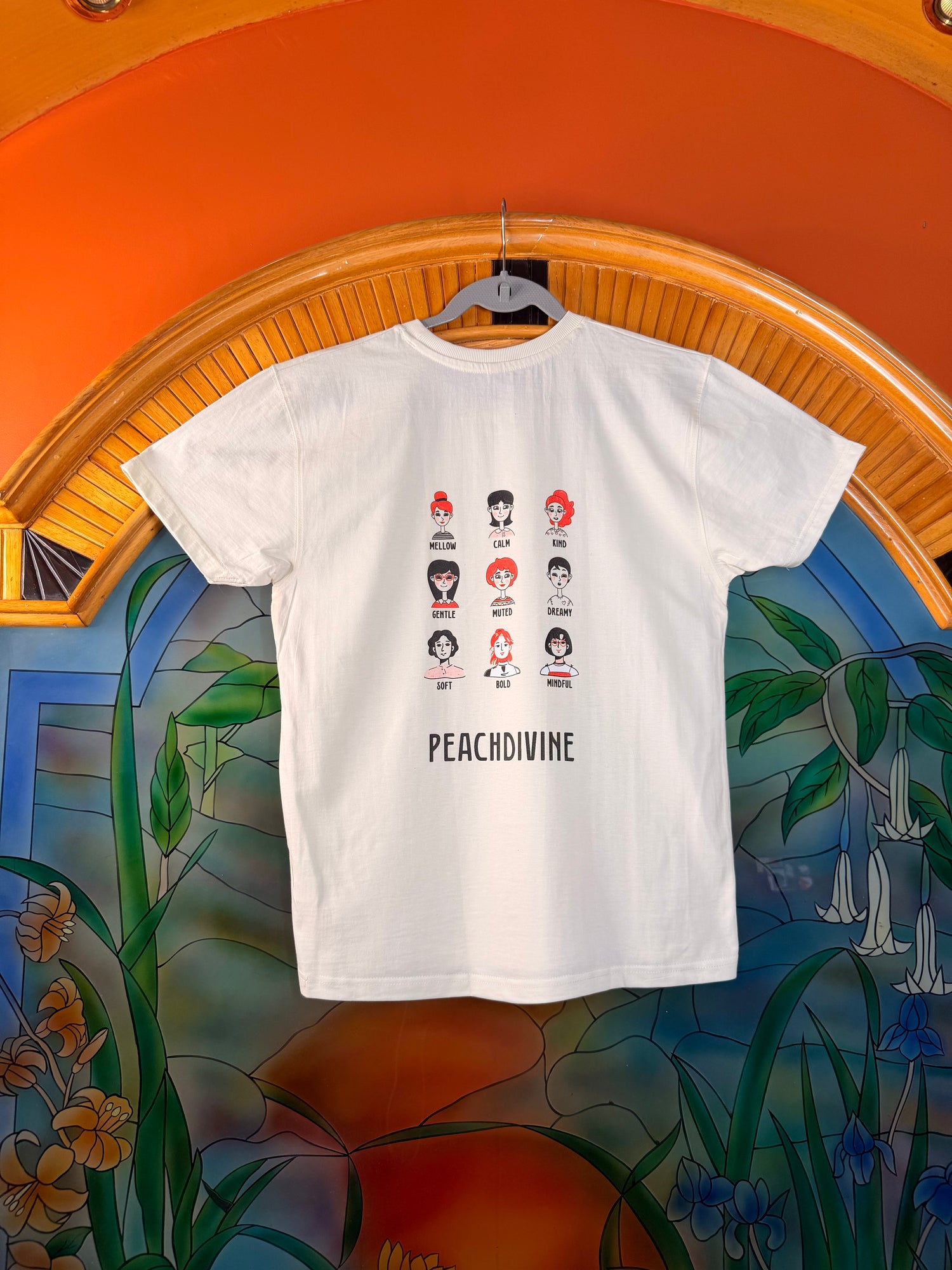 Feminine Aesthetic Character Tee | Dreamy Mood Girl Tee |
Soft Feminine Moods Tee