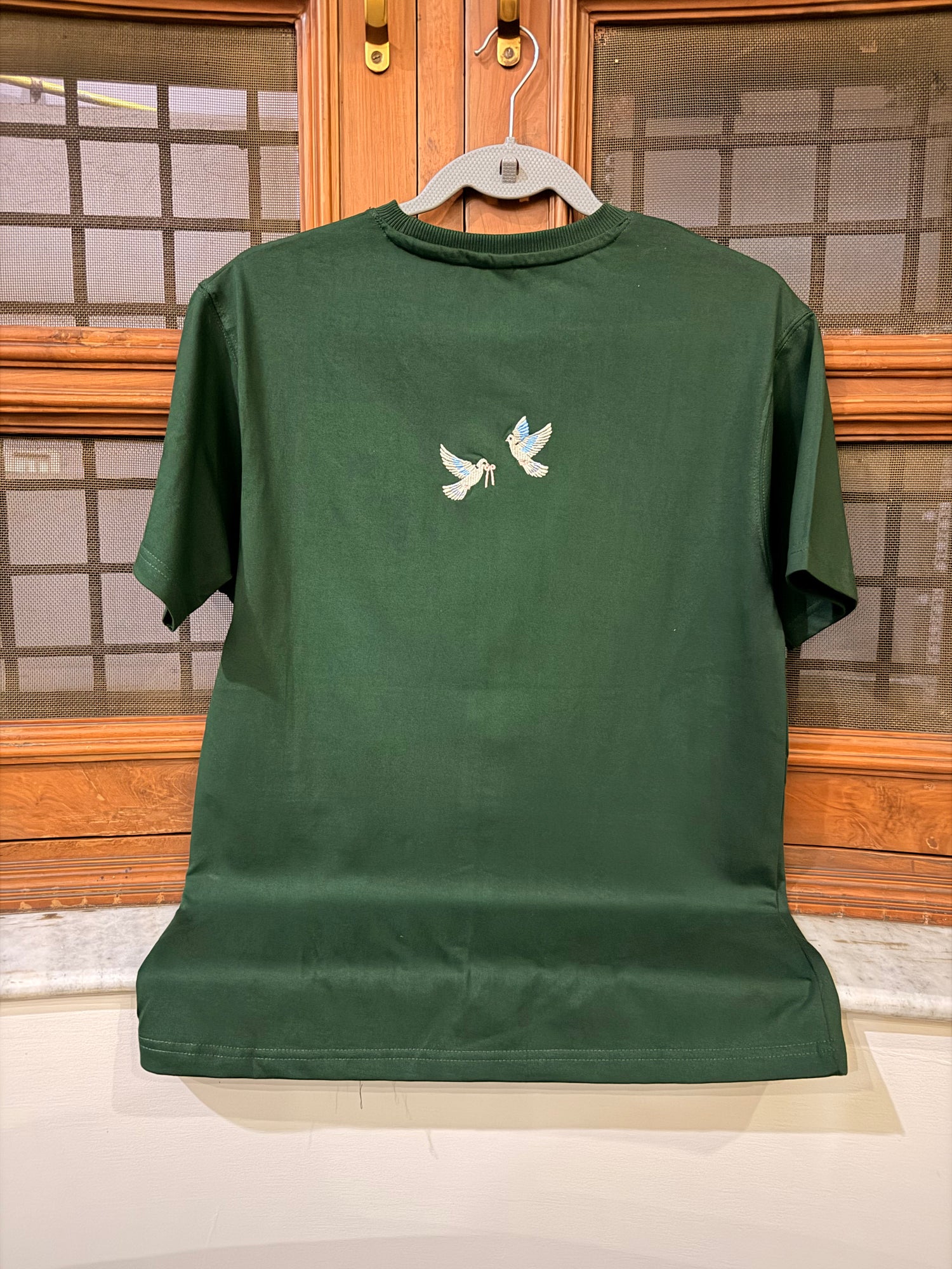 Little Dove Energy Women’s Embroidery Tee 🕊️ | Flying Dove Women’s Oversized T-Shirt 🕊️ | Soft Peace Women’s Oversized Tee 🤍